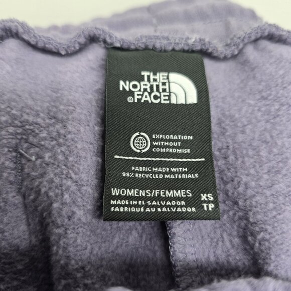 The North Face Sweatpants Joggers Women's Size XS Logo Purple Drawstring Pockets - Picture 3 of 7